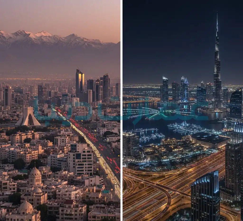 Comparison of Tehran and Dubai 
