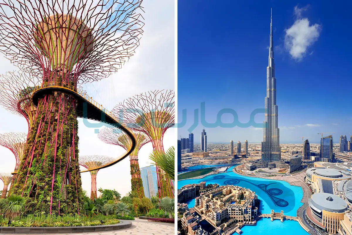 مقایسه خرید ملک در دبی با سنگاپور